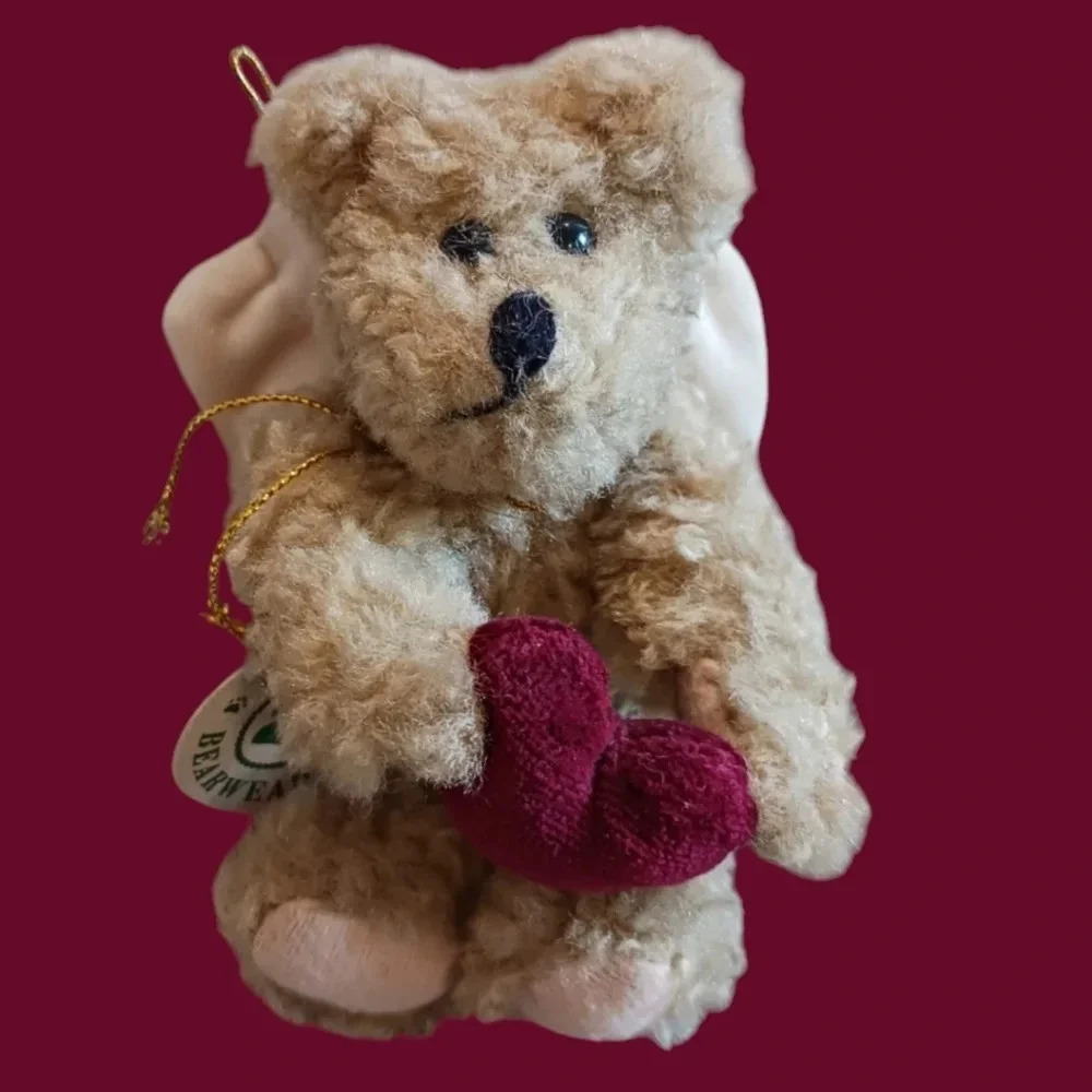 The boyd christmas ornament bear plush angel wings
